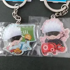 呪術廻戦　メタル キーホルダー　福島限定 赤べこ　温泉地限定 温泉　2点　五条悟