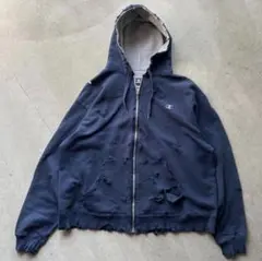 チャンピオン ボロスウェット ジップパーカー XL BORO グランジ