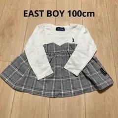 EAST BOY チェック柄長袖チュニック