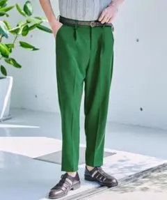 定価7480円　新品タグ付　EMMA CLOTHES テーパードセミワイドパンツ