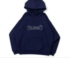 BLESS U BU OG logo hoodie パーカー ネイビー M