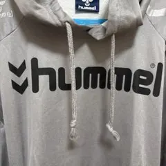 hummel フード付き グレー パーカー