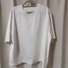 無印良品 涼感UVカットクルーネックワイド半袖Tシャツ Lサイズ　白のサムネイル