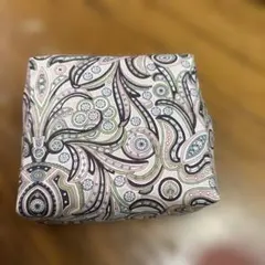 LIBERTYリバティオーガンジー丸ポーチ アンジェリカ ピンク ペンサイズ
