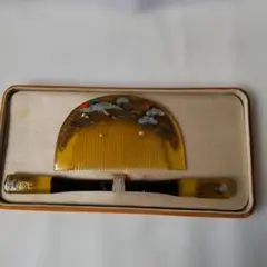 飾り櫛 鼈甲 櫛笄セット 金蒔絵 螺鈿細工 アンティーク ヴィンテージ 美品