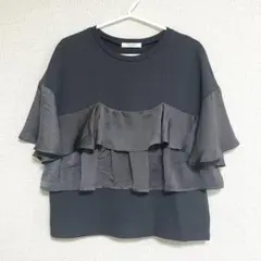 FREAK'S STORE ビスチェ風 レイヤード フリル 半袖 トップスのサムネイル