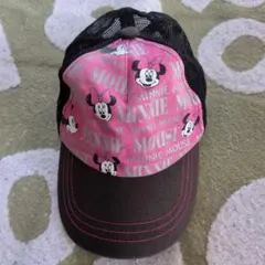ミニーマウス キッズ メッシュキャップ ピンク