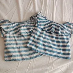 ♡リンクコーデ♡ZARAGIRLSフリルトップス104cm116cmのセット