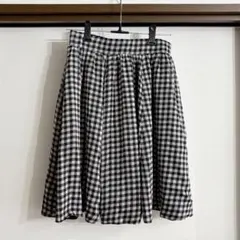 フレアスカート チェック ミニスカート リバーシブル