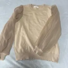 Te chichi テチチ ボリューム 袖 チュール ニット