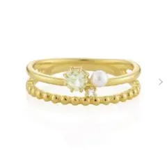 新品！限定4℃ ミモザコレクション二連風リング