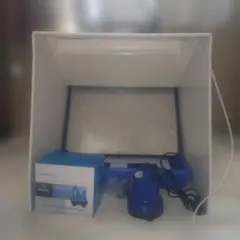 未使用新品　塗装ブース　水循環式　LED照明付き　ファン速度調整機能付きのサムネイル