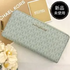 新品》MICHAEL KORS マイケルコース長財布 ブルー 長財布 - メルカリ