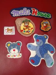 値下げ！レトロ！Miki House ミキハウス アップリケ ワッペン5点セット