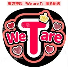 「東方神起　We are T」うちわ文字ファンサうちわ韓国ネオンぷっくりハングル