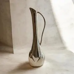 シルバーメタル製 花瓶 一輪挿し ヴィンテージ