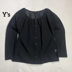 90s アーカイヴ Y's bis オーガンジー シースルー カーディガン 黒のサムネイル