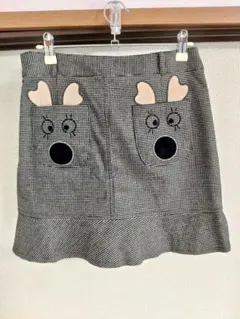 キュロット　スカート　千鳥　アニマル　動物　韓国