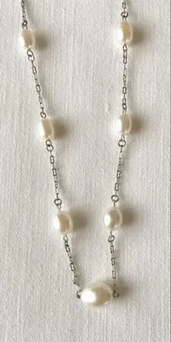 パール ネックレス ホワイト