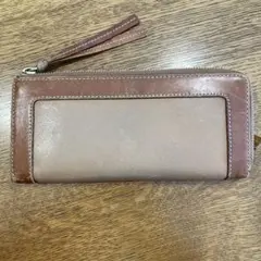 土屋鞄　ベージュ レザー 長財布のサムネイル