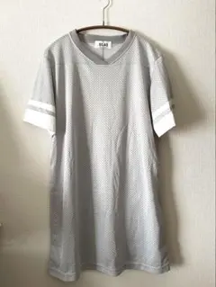 SILAS グレー メッシュ ナンバリングTシャツ　ロングのサムネイル