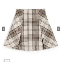 【GRL】インパン裏地付きチェック柄プリーツスカート[tu963]