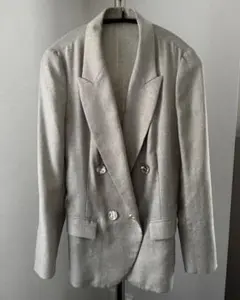 ESTNATIONベージュ ダブルジャケット 春夏のサムネイル