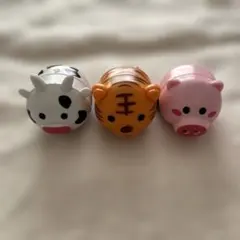 動物モチーフ ミニチュアフィギュア 3個セット