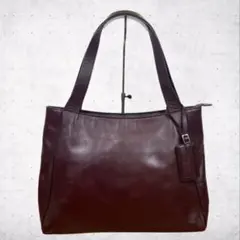 美品✨ マザーハウス ヨゾラ レザー トートバッグ ボルドー A4可 日本製のサムネイル