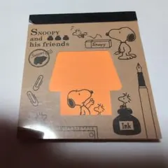 スヌーピーの2柄メモ帳★使いかけ