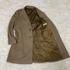 【極美品】☆blazer's bank.com ベージュウール100%チェスター