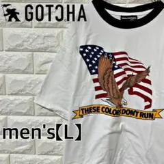 【GOTCHA ガッチャ】半袖Tシャツ【メンズL】ホワイト　F9