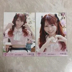 =LOVE イコラブ　大場花菜　生写真 ラブソングに襲われるピンクニットセミコン