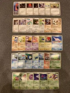 ロケット団の逆襲 R団の逆襲 わるい系 34種セット 1ed 美品 ポケモン