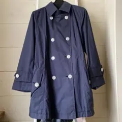 OLD ENGLAND ネイビー トレンチコート　36