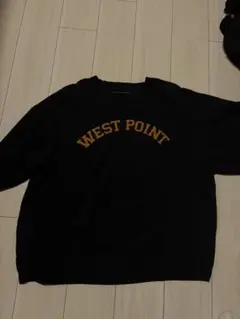 90s カレッジスウェットGearForSportsウエストポイント 黒のサムネイル