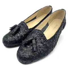 【美品】REGAL リーガル モカシン 編み込み フラットシューズ 22.0cm