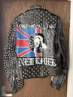 custom leather jacket鋲ジャン パンク - メルカリ