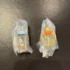 Pigeon ピジョン ミニチャーム　ガチャガチャ 哺乳びんFlower