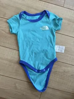 THE NORTH FACE 水色ロンパース　スタイ付き