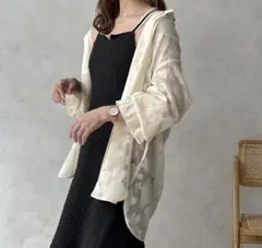 【apres jour clair】2WAYオパールシャツ アイボリーのサムネイル