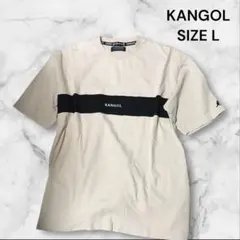 KANGOL CONFIRM コラボ Tシャツ ベージュ Lサイズのサムネイル