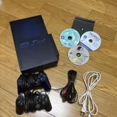PlayStation 2 本体 + ゲーム3本 + コントローラー2つ