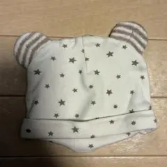 星柄耳付きベビー帽子