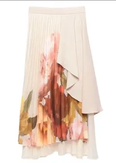 eimy istoire Shannon flower プリーツスカート S