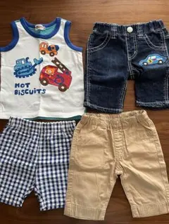 ミキハウス　ホットビスケッツ　ベビー服　4点セット