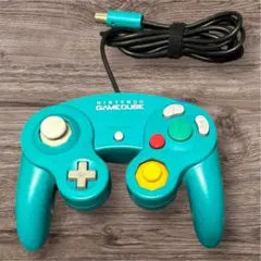 ゲームキューブ コントローラー エメラルドブルー【動作確認済】　❷
