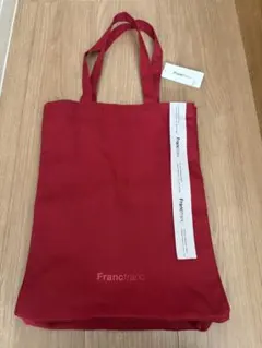 Francfranc レッド キャンバストートバッグ