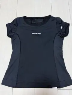 Admiral フロントピンタックTシャツ テニス レディース ブラック タグ