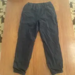 【UNIQLO】裏起毛カーゴパンツ黒140❣️美品